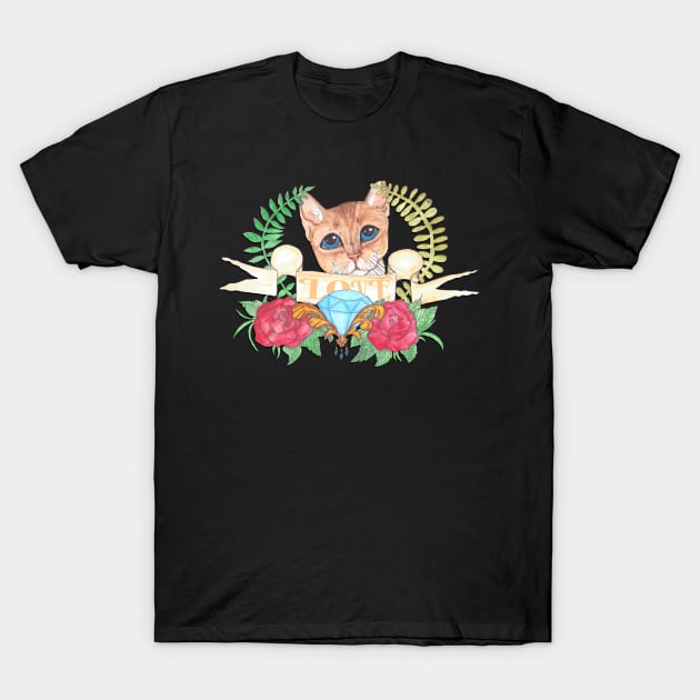 Abyssinian  Cat T-Shirt by JenStedman73